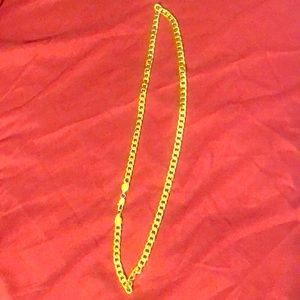 18k cuban gold chain 23 inches